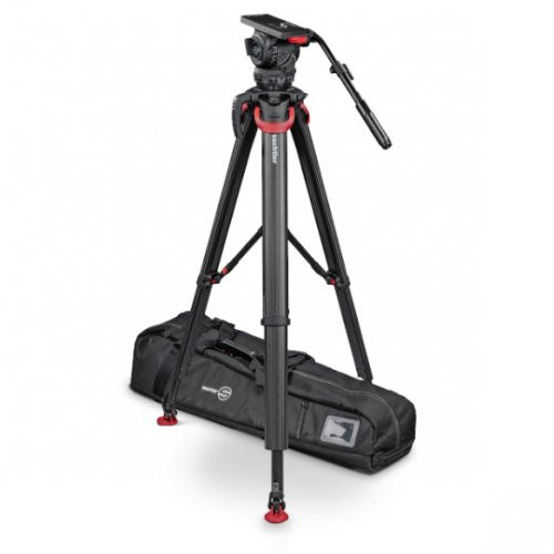 Sachtler System Video 18 w/ Carbon Fibre Flowtech Tripod Kit, Mid-Level Spreader