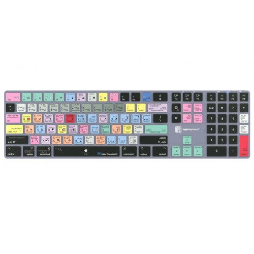 Logickeyboard Adobe Photoshop CC TITAN Wireless Backlit Keyboard - Mac