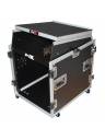 ProX 13U Top Mixer-DJ 12U Rack Combo Flight Case W-Laptop Shelf and Casters
