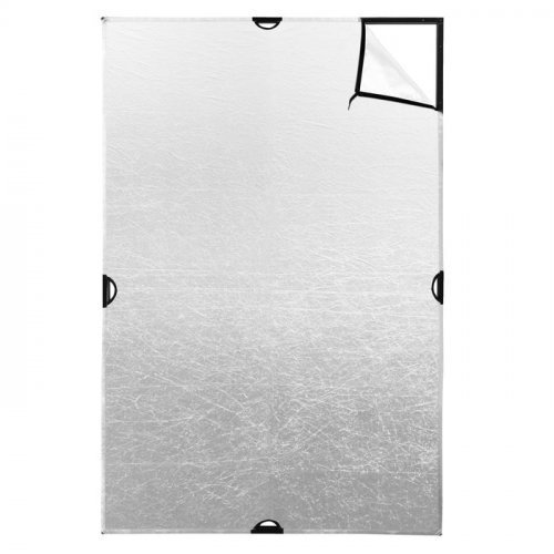 Westcott Scrim Jim Cine 2-in-1 Silver/White Bounce Fabric (4\' x 6\')