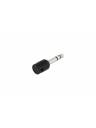 Cable Techniques Low-Profile Right Angle 1/4in TRS w/Standard Cap - Black