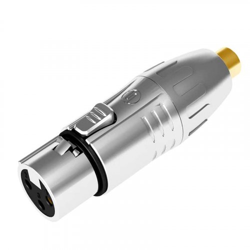Seetronic MA3FRF 3-Pin XLR Female to RCA Female Metal Adapter
