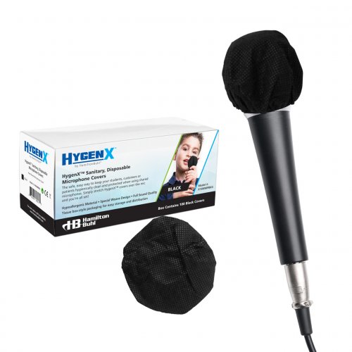 HygenX Sanitary Disposable Microphone Covers - 100 Pack