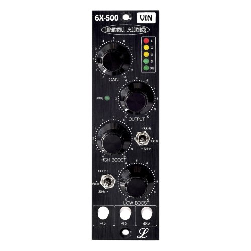 Lindell Audio 6x500 VIN 500-Series Mic Preamp / Equalizer