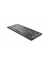 Logickeyboard Large Print White on Black Mini Bluetooth Keyboard - PC