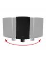 B-Tech BT77 Side Clamping Speaker Wall Mount (Pair) - Black