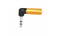 Seetronic MP3-PM-R 1/4in TRS Male to TRS Female Right Angle Adapter