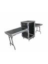 ProX 16U Vertical Shockproof 20in Deep Rack Case w/Side Tables & Casters