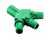 Hubbell HBLM3FBK Cam Lock 3 Way Splitter 16 Series 400A - Green