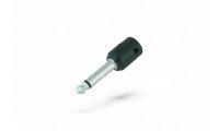 Cable Techniques Low-Profile Right Angle 1/4in TS w/Standard Cap - Black