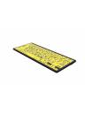 Logickeyboard Large Print Black on Yellow Mini Bluetooth Keyboard - Mac