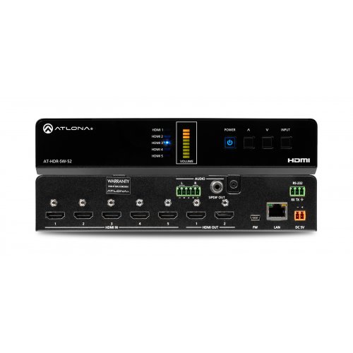 Atlona 4K HDR 5×2 HDMI Matrix Switcher