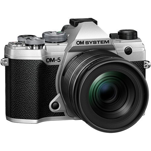 OM System OM-5 Mirrorless Camera with 12-45mm f/4 PRO Lens - Silver