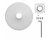 Shure A901-R-PM-1.5IN Pole-Mount Kit for MXA901-R Microphone and 1.5" NPT Pole