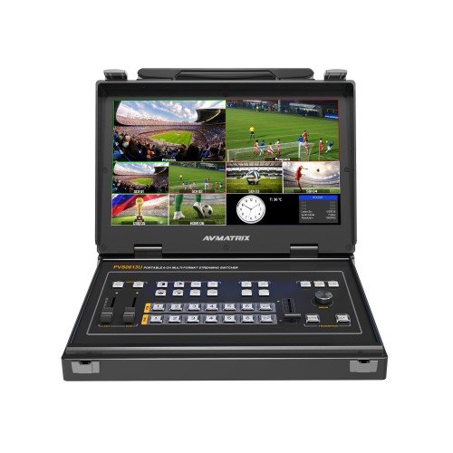 AVMatrix PVS0613U - Portable 6 Channel SDI/HDMI Multi-Format Streaming Switcher