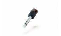 Cable Techniques Low-Profile Right Angle 1/4in TRS w/Large Cap - Brown
