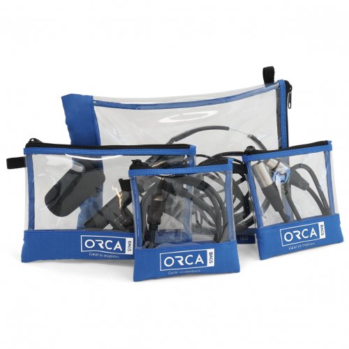 Orca Bags OR-180 Transparent Accessory Pouches (4 Pack)