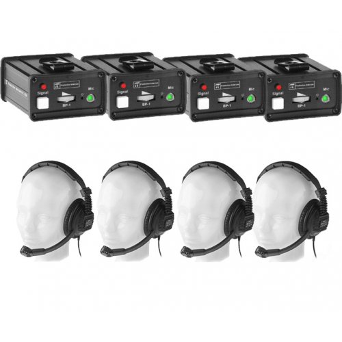 Pro Intercom econoCom EC4E (4 Beltpacks + 4 Headsets)