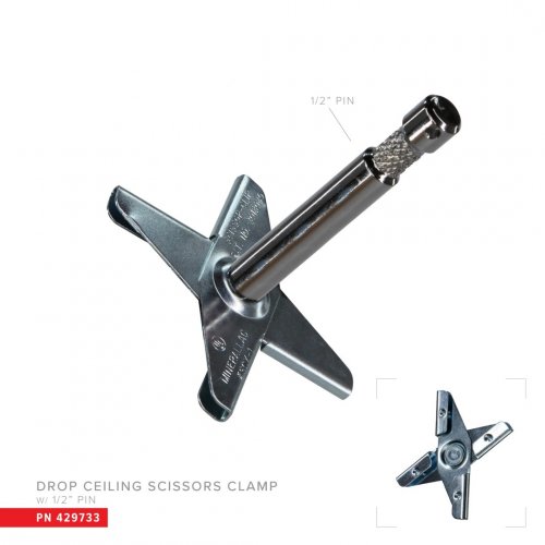 Matthews Drop Ceiling Scissor Clamp - 1/2in Pin
