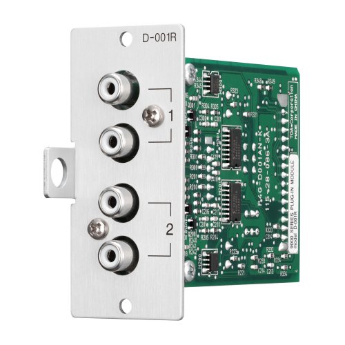 TOA D-001R Dual Unbalanced Line Input Module w/ RCA Connectors (Open Box)