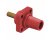 Hubbell HBLFRSR 400A Cam Lock Female Panel Mount Threaded - Red