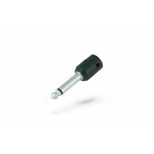 Cable Techniques Low-Profile Right Angle 1/4in TS w/Standard Cap - Black