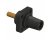 Hubbell HBLFRSBK 400A Cam Lock Female Panel Mount Threaded - Black