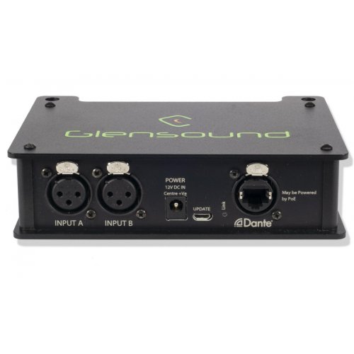 Glensound AoIP2M 2 Channel Mic Amp Dante/AES67