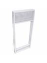 ProX VISTA DJ Booth Facade Table Station w/ Scrim Kit and Travel Bag - White