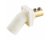 Hubbell Series 16 Single Pole Angled Receptacles, Double Set Screw, Male - White