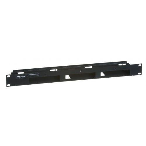 Muxlab 1U 3-Port Rackmount Transceiver Chassis