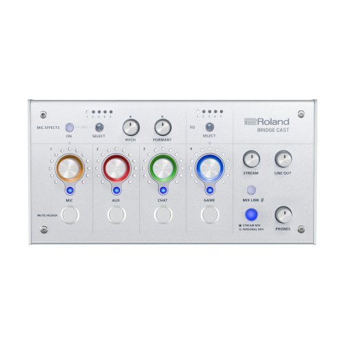Roland BRIDGE CAST Dual Bus Gaming Audio Mixer - White