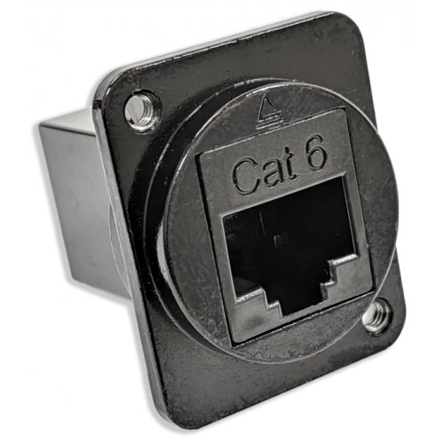 Switchcraft EHRJ45D6B CAT6 Feedthru D-Type