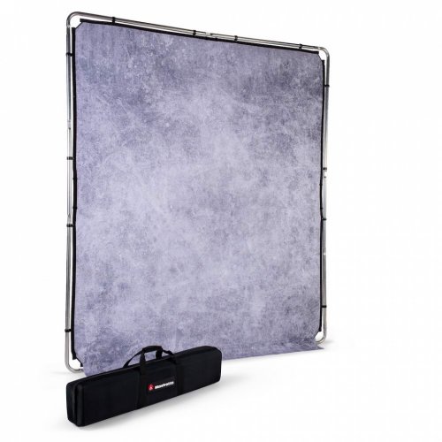 Manfrotto EzyFrame Vintage Background Kit - 2 X 2.3m (6\'7\" X 7\'5\") - Concrete