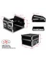 ProX 8U Rack x 10U Top Mixer Combo Flight Case