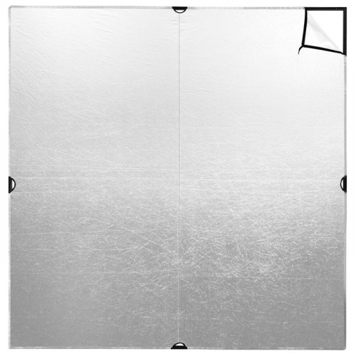 Westcott Scrim Jim Cine 2-in-1 Silver/White Bounce Fabric (8\' x 8\')