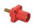Hubbell HBLMRSR 400A Cam Lock Male Panel Mount Threaded - Red