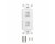 AVShop Decora Strap 2-Port Keystone - White