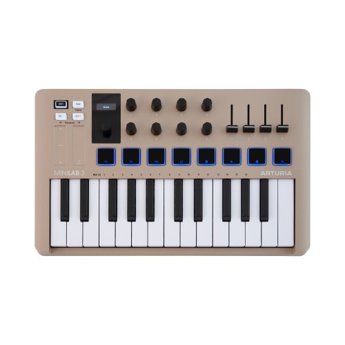 Arturia MINILAB 3 MIDI Keyboard & Pad Controller - Limited Edition Champagne