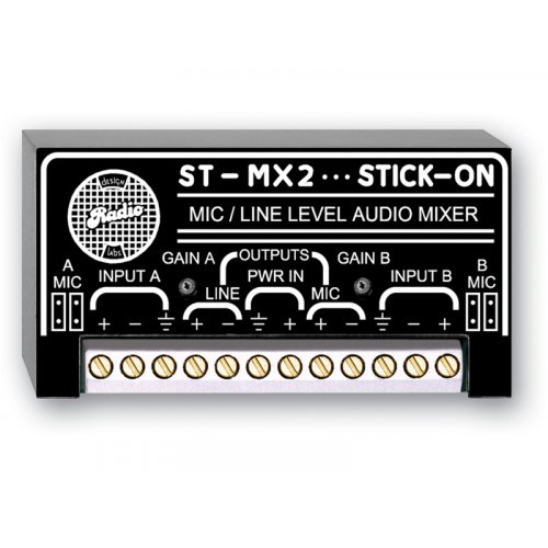 RDL ST-MX2 2 Channel Audio Mixer