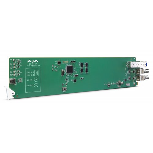 AJA openGear 2-Channel Single Mode LC Fiber to 3G-SDI Receiver