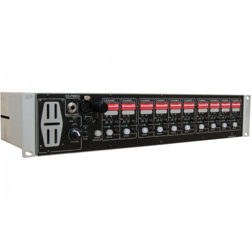 Glensound GS-FW033 Ten Channel 4 Wire Subrack with Integral Matrix Mixer