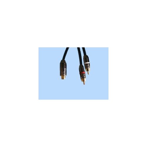 BRTB Y-Cord RCA Female to Dual RCA Male