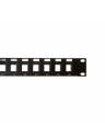 AVShop 1U Keystone Rack Panel 16-Port