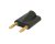 Rean NYS508B Dual Banana Plug - Black