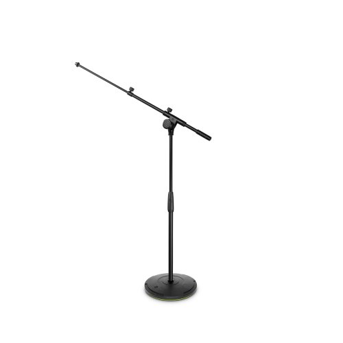 Gravity Touring Mic Stand w/ Base & 2-Point Adjustable Boom - Short