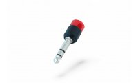 Cable Techniques Low-Profile Right Angle 1/4in TRS w/Large Cap - Red