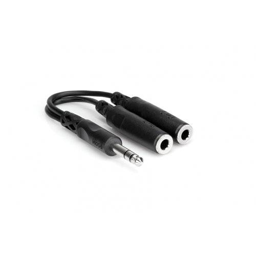 Hosa YPP-118 1/4 in TRS to Dual 1/4 in TRSF