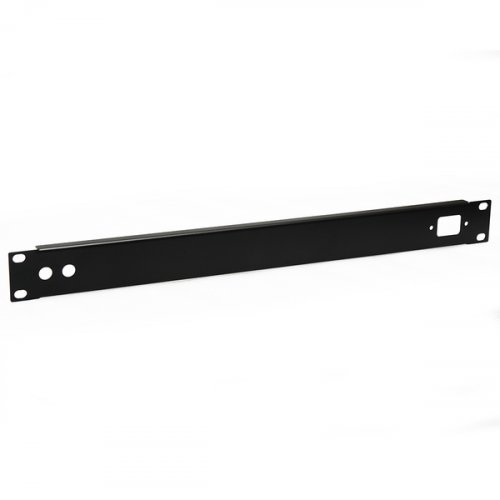 AVShop 1U Punched Rack Panel for 2x BNC + IEC