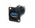 Neutrik NAUSB3-B USB3.0 D-Mount Jack (Black)